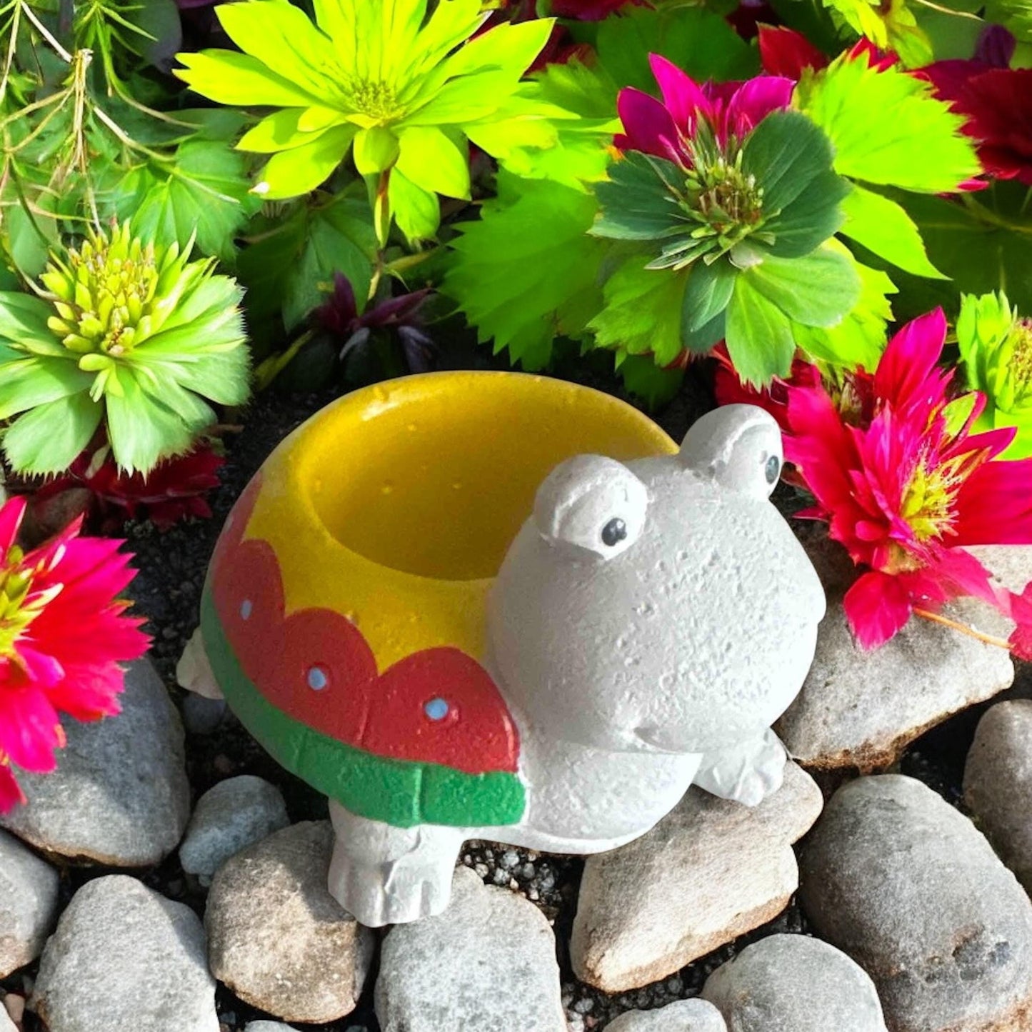 Handmade Ceramic Turtle Planter Set: Succulent & Cactus Pots, Home Decor