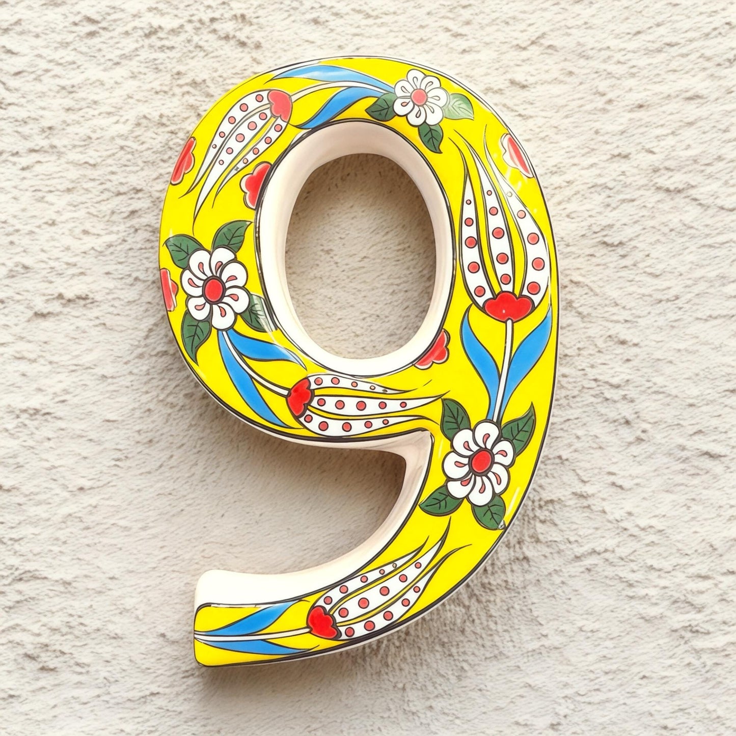 Exquisite Handmade Turkish Ceramic House Numbers, Ceramic Address Plaque and Numbers, Address Numbers, Door Numbers, Ceramic Numbers, Sign