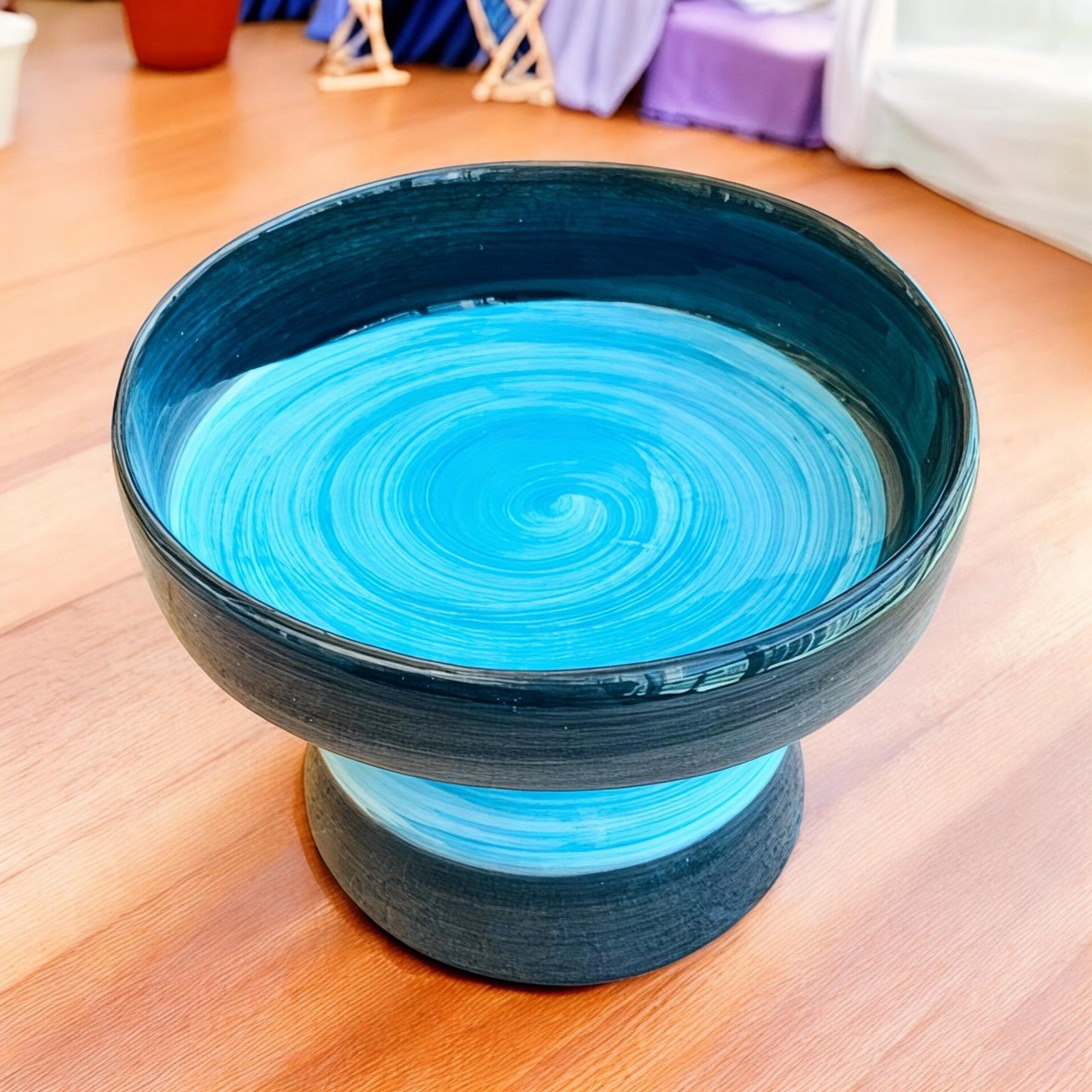 Elevated Ceramic Cat Bowl: Ergonomic Non-Slip Pet Food & Water Dish