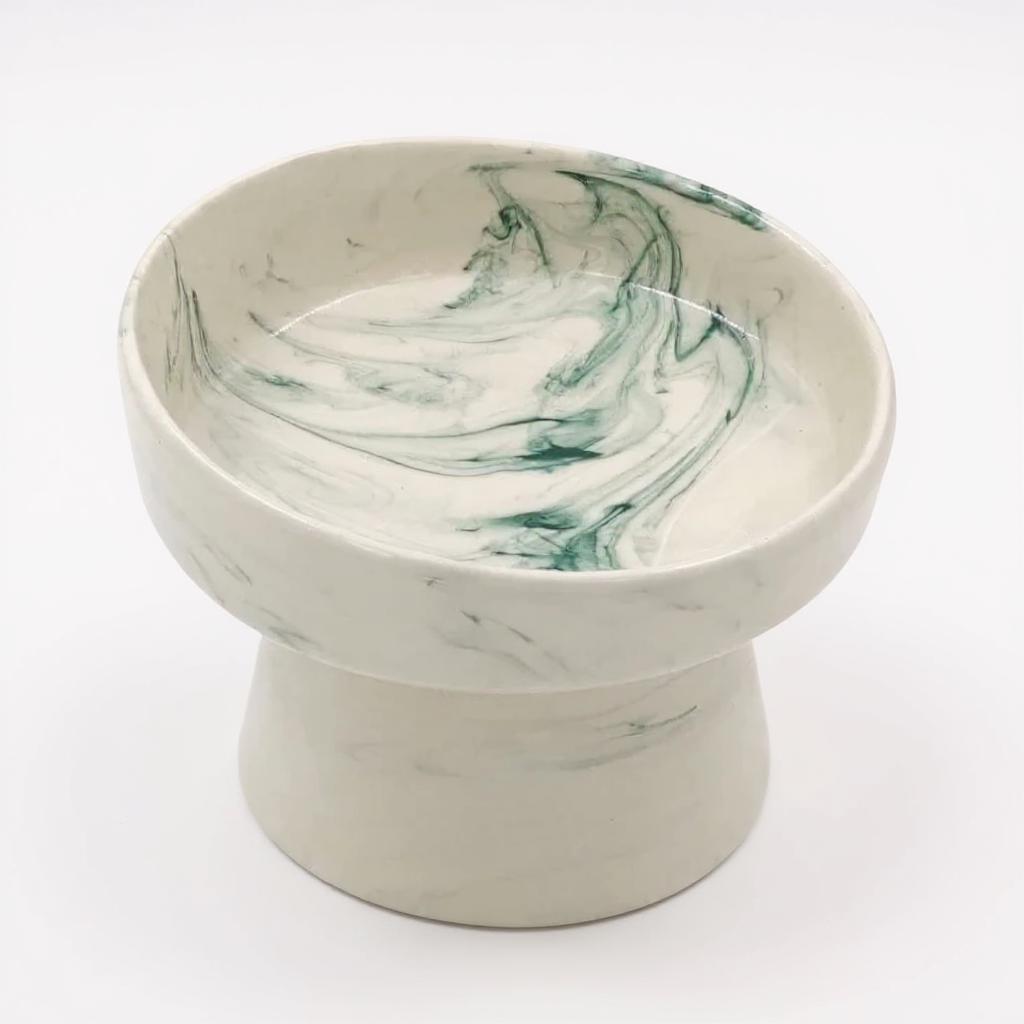 Elevated Ceramic Cat Food and Water Bowl, Anti whisker fatigue cat bowl, Dogs & Puppies - Perfect Pet Owner Gift