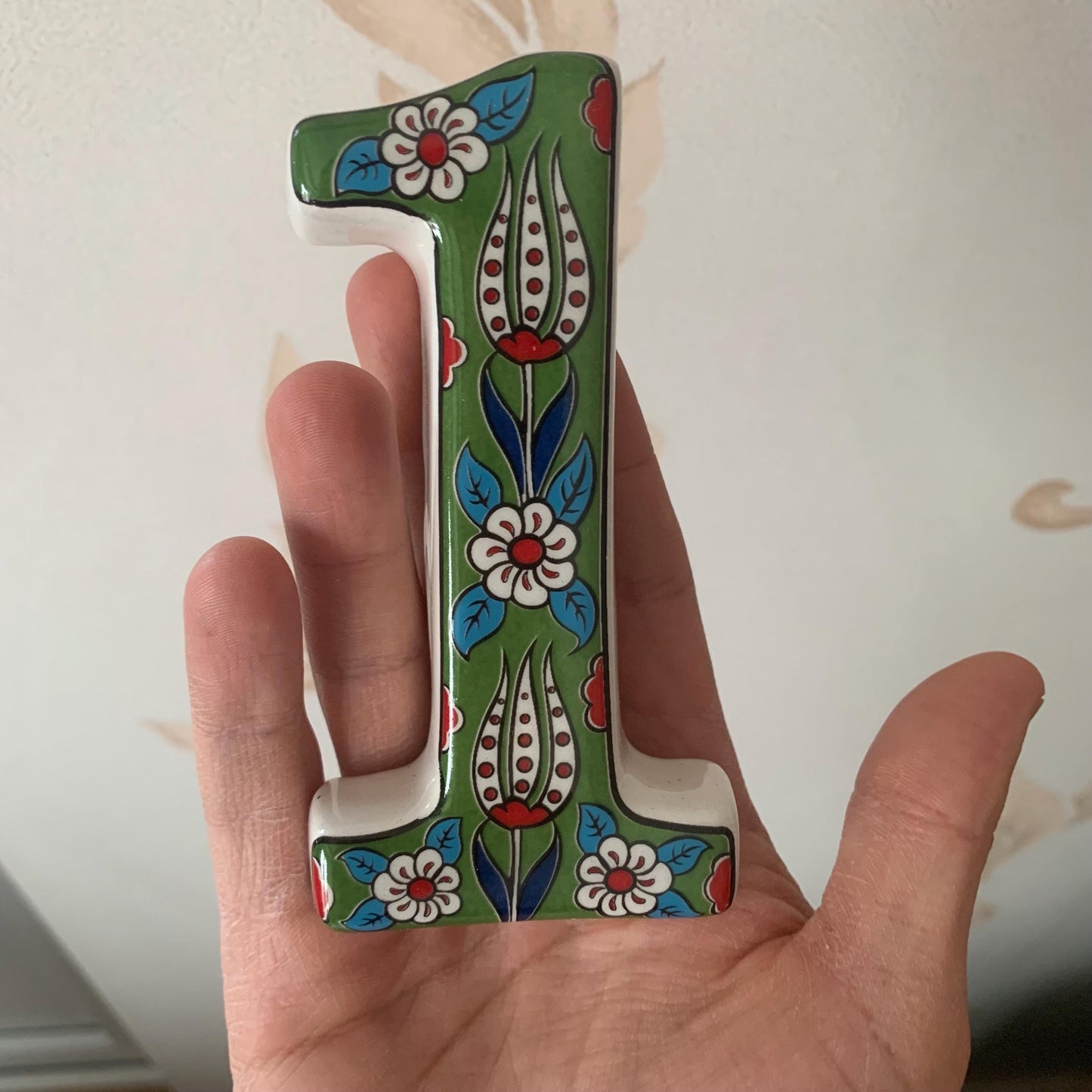 Exquisite Handmade Turkish Ceramic House Numbers, Ceramic Address Plaque and Numbers, Address Numbers, Door Numbers, Ceramic Numbers, Sign