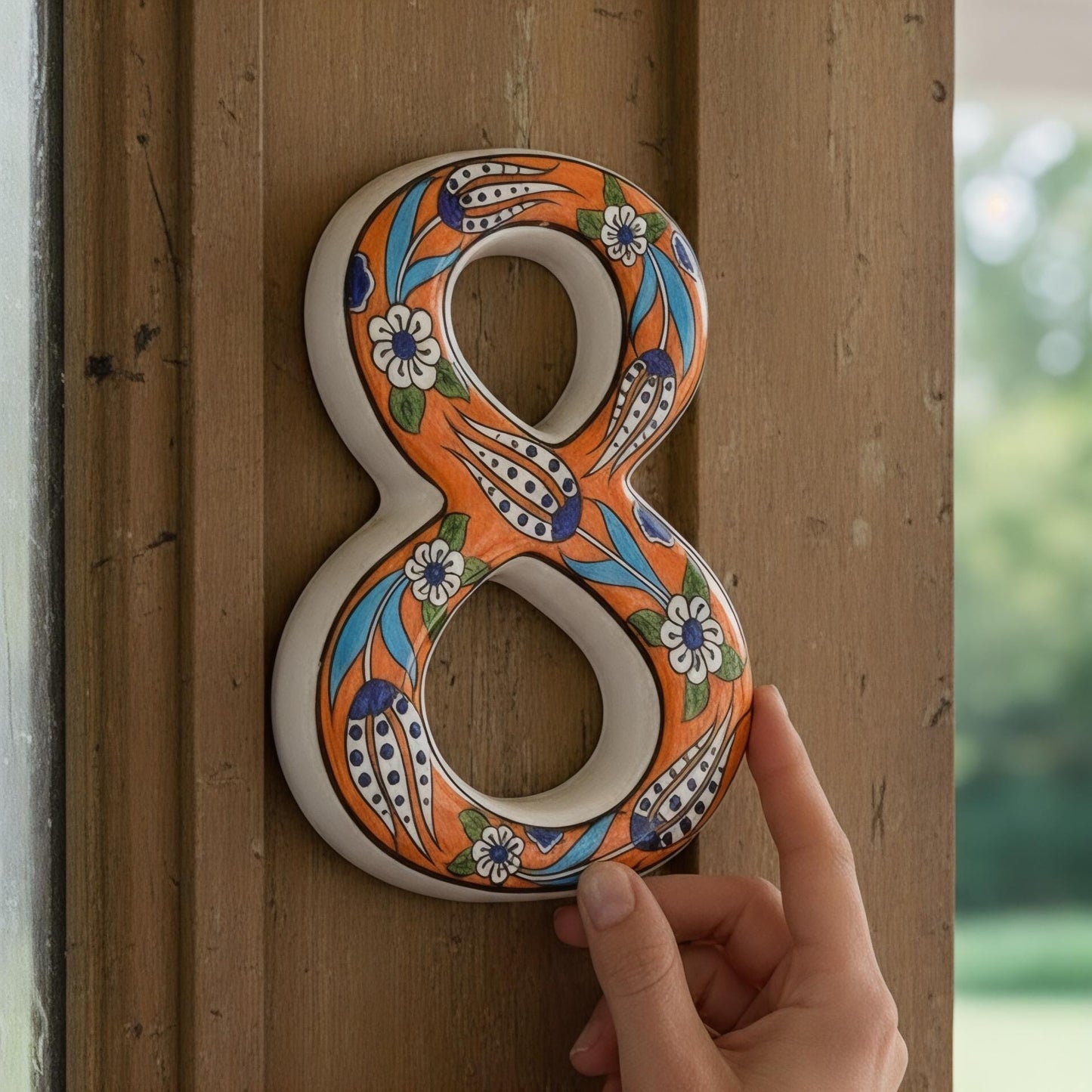 Exquisite Handmade Turkish Ceramic House Numbers, Ceramic Address Plaque and Numbers, Address Numbers, Door Numbers, Ceramic Numbers, Sign
