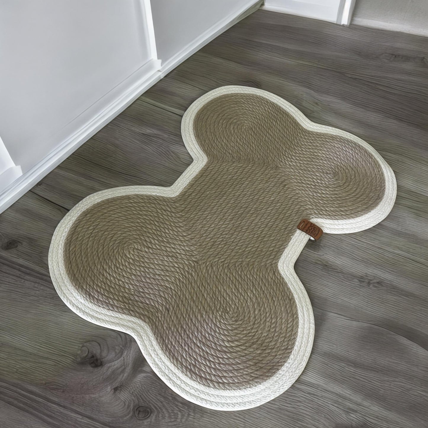 Dog Bone Feeding Mat: Handmade Cotton Rope Pet Placemat