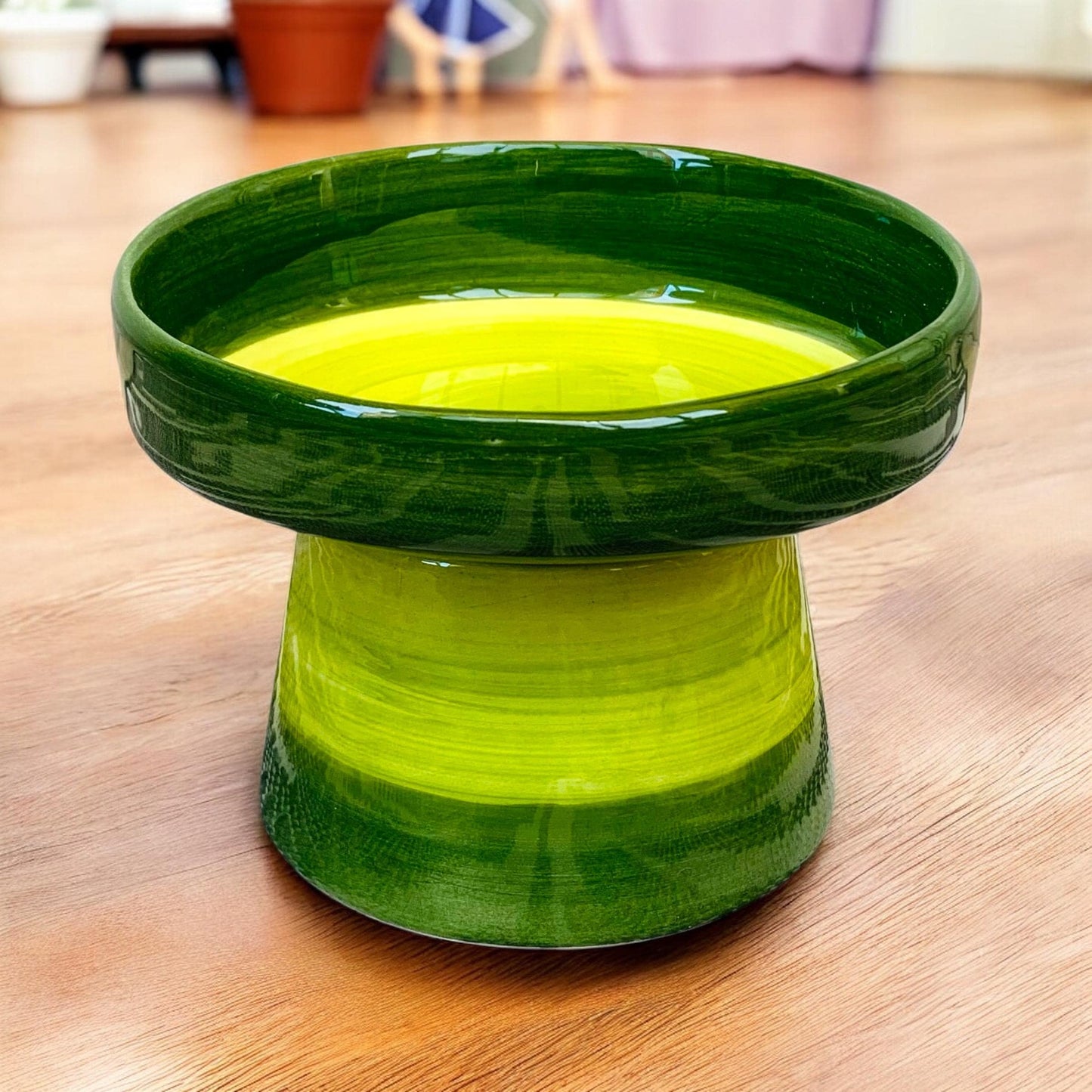 Elevated Ceramic Cat Bowl: Ergonomic Non-Slip Pet Food & Water Dish