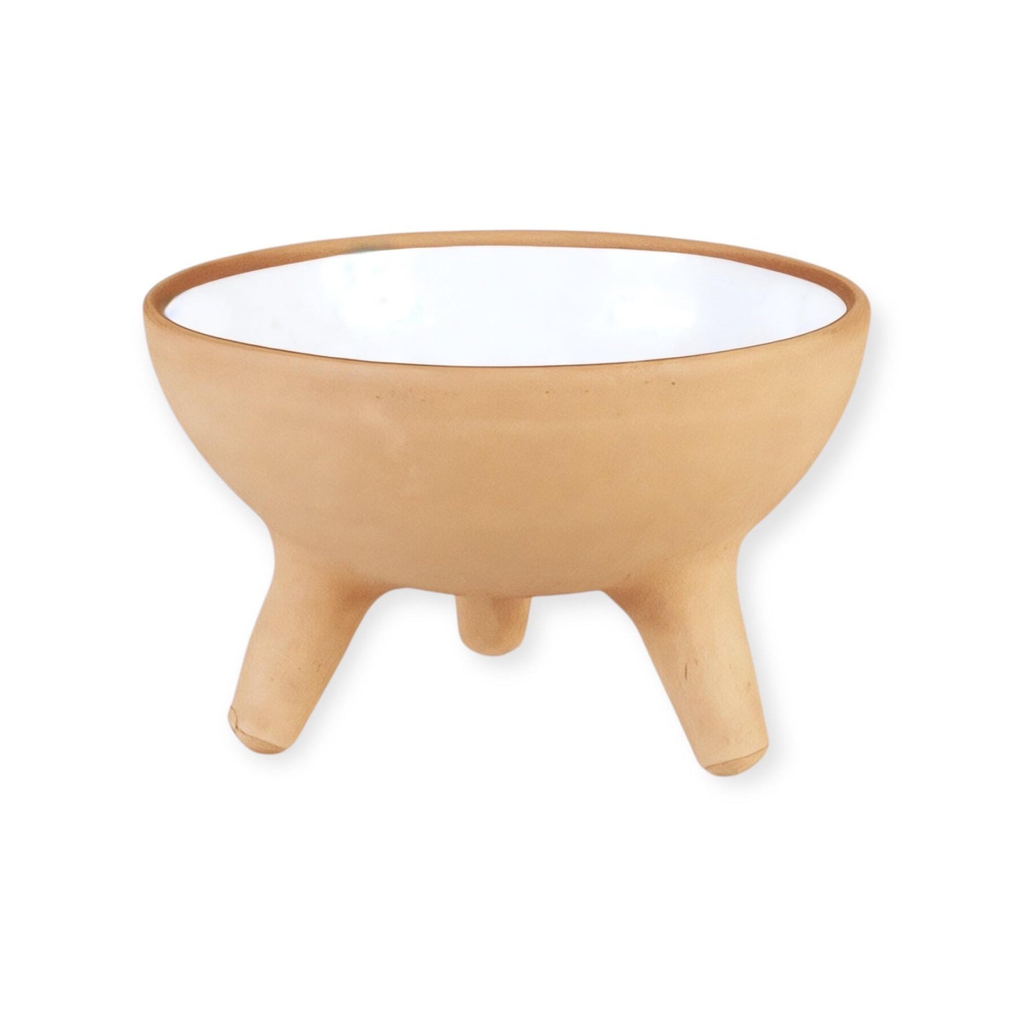 Handmade Elevated Ceramic Pet Bowl: Kitten & Small Dog Food Dish