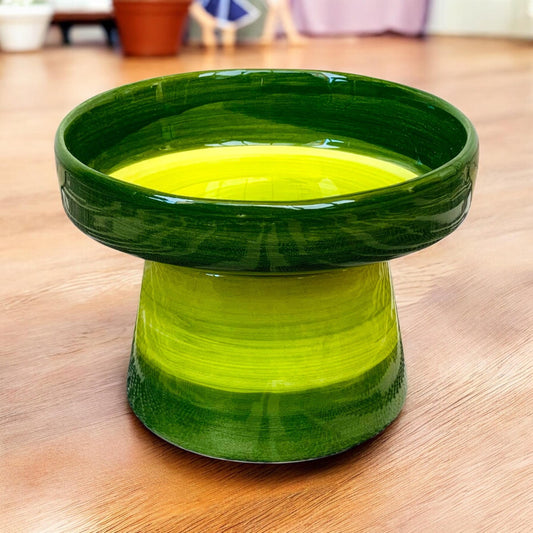 Elevated Ceramic Cat Bowl: Ergonomic Non-Slip Pet Food & Water Dish